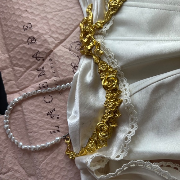 Lacemade Ivory Maxi Corset Dress, Like New - Picture 7 of 9